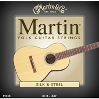 Martin M130 Silk & Steel Folk Guitar Strings